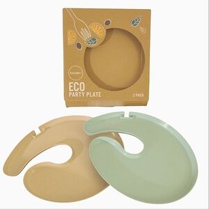 Knork Eco Wine Cup Party Plate Set